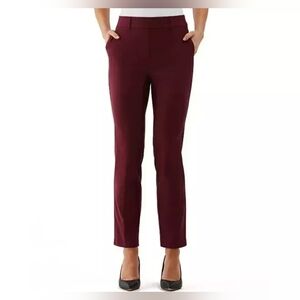 Rafaella | Women’s Stretch Ankle Dress Pants | Pull-On Elastic Waist | Size 12